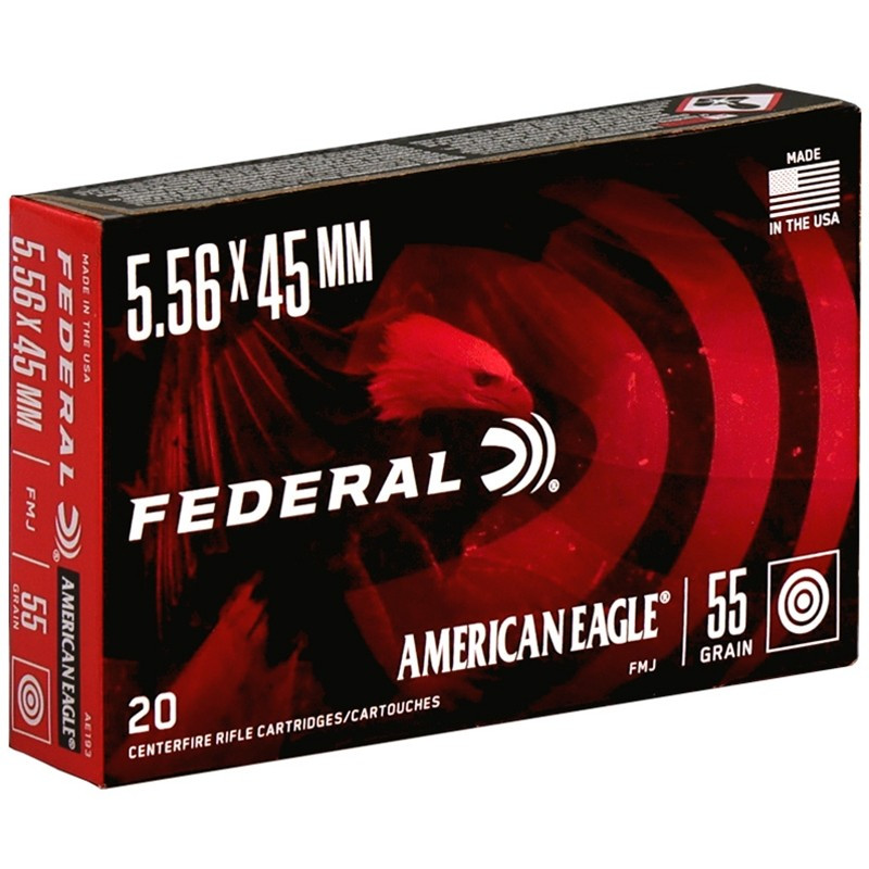 Federal American Eagle 5.56x45mm 55 Grain Full Metal Jacket Boat Tail