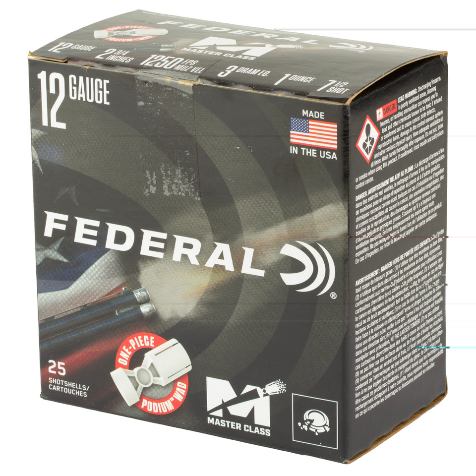 FEDERAL MASTER CLASS 12 GA 2.75" 1OZ-7.5 | Davidson's 604544701807 MC12H175 