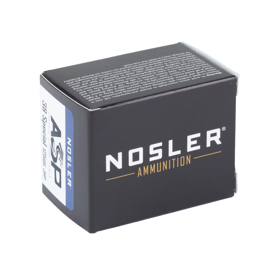 Nosler Asp 38 Spcl 125gr Jhp 20/200 054041401371 40137 NOSLER