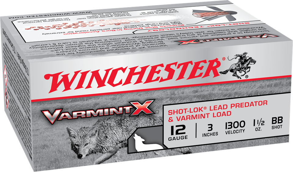 Winchester Varmint X 12 Gauge 3" 1 1/2 oz. #BB Shot