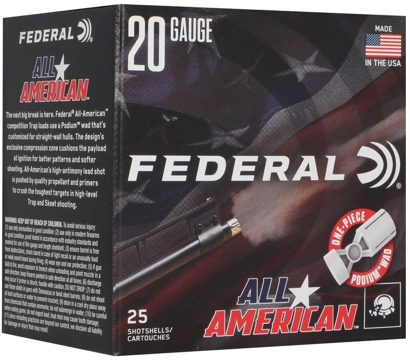 Federal 20 Gauge ammunition