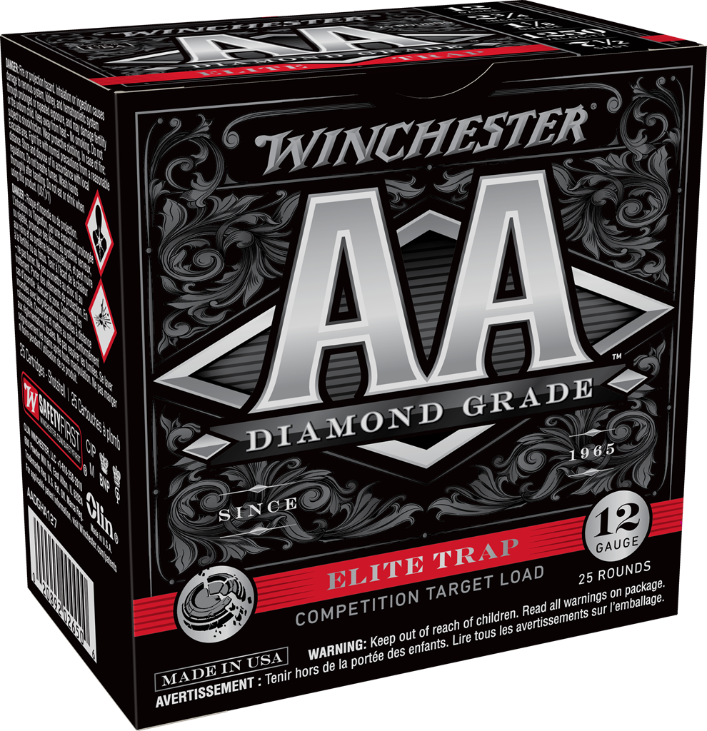 Winchester AA Diamond Elite Trap 12 Gauge 2.75" 1 1/8 oz. #7.5 - 25 Rounds-img-0