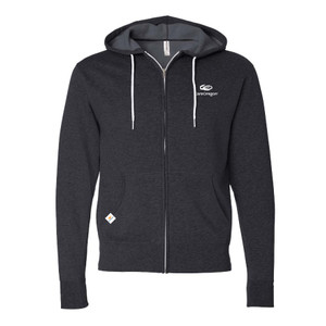 Heathered French Terry Full-Zip Hooded Sweatshirt - CO Heathered French Terry Full-Zip Hooded Sweatshirt - CO