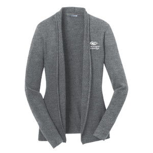 Port Authority® Ladies Open Front Cardigan Sweater - COA Port Authority® Ladies Open Front Cardigan Sweater - COA