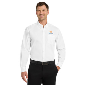 Port Authority® Long Sleeve Carefree Poplin Shirt - COA