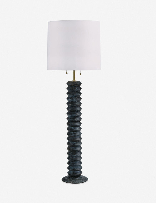 Regina Andrew Accordion Floor Lamp, Ebony