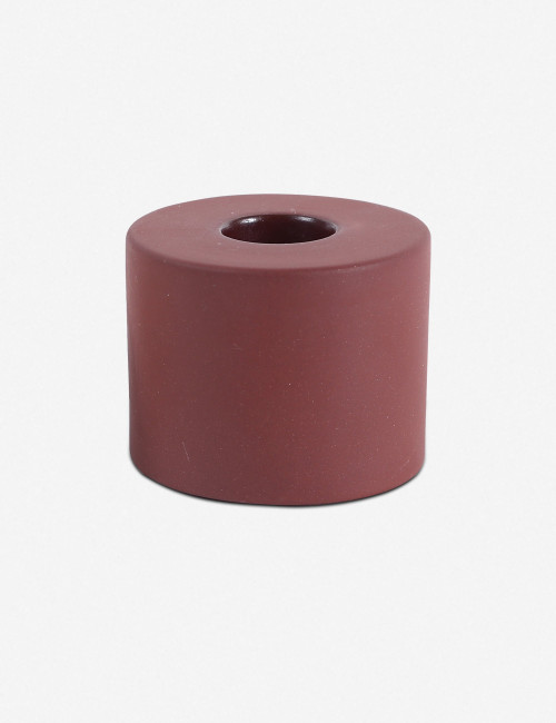 Alisha Ceramic Taper Holder, Earth
