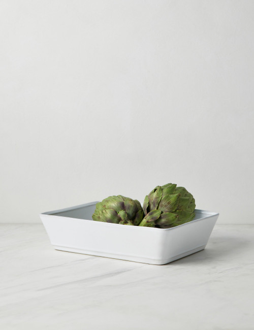 Costa Nova Friso Rectangular Baker, White (10-inches)