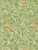 Morris & Co. ARBUTUS Wallpaper, Green/Terracotta Swatch