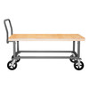 Durham Platform Truck, Adjustable Height, Wood Deck , 1800 lbs. Capacity, 30 x 60