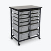 Luxor Mobile Bin Storage Unit - Double Row