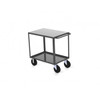 Valley Craft Two Shelf 24 x 36" Flush-Top Utility Cart, Gray with Mold On Casters (CALL FOR BEST PRICING)