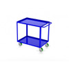 Valley Craft Two Shelf 24 x 36" Utility Cart, Blue with Poly Casters (CALL FOR BEST PRICING)