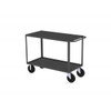 Valley Craft Two Shelf 30 x 48" Utility Cart, Gray with Mold On Casters(CALL FOR BEST PRICING)