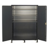 Valley Craft Extra Wide Storage Cabinet 60"W X 24"D X 84"H - includes 3 Shelves & Bin Brackets(CALL FOR BEST PRICING)