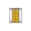 Valley Craft Hi-Vis Bin Cabinet 36"W x 20"D x 78"H, Smoke Gray - includes 18 Bins(CALL FOR BEST PRICING)