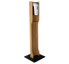 Gel Hand Sanitizer Dispenser on on Elegant Wooden Stand-Light Oak