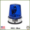 MV2 AC/DC Rotating Beacon Light - Blue