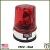 MV2 AC/DC Rotating Beacon Light - Red