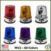 MV2 AC/DC Rotating Beacon Light - All Colors