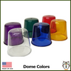 MVLP AC/DC Rotating Beacon Light - Dome Colors