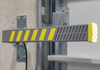 DL2 Integrated LED Loading Dock Light Yellow safety stripes to alert operators