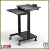 Luxor Mobile Computer Cart with Battery-Powered Device Charger (PS3945-KBEP)
