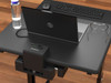 Luxor Mobile Computer Cart with Battery-Powered Device Charger (PS3945-KBEP) with laptop