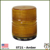 ST21 DC Strobe Warning Light - Amber