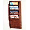 Wooden Mallet Cascade 4 Pocket Magazine Rack, Black