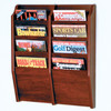 Wooden Mallet Cascade 8 Pocket Magazine Rack, Black
