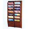 Wooden Mallet Cascade 14 Pocket Magazine Rack, Black