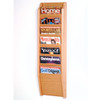 Wooden Mallet Cascade 7 Pocket Magazine Rack, Black/Mahogany