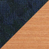 Wooden Mallet Dakota Wave Three Seat Bench, Watercolor Blue, Light Oak