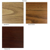 Wooden Mallet Dakota Wave Three Seat Bench, Arch Slate, Medium Oak