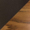 Wooden Mallet Dakota Wave Three Seat Bench, Mocha Vinyl, Medium Oak