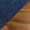 Wooden Mallet Dakota Wave Four Seat Bench, Leaf Blue, Medium Oak