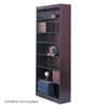 Square-Edge Veneer Bookcase - 7 Shelf