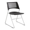 Pique Chair Black/Silver (Qty. 4)