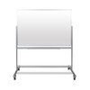 60"W x 40"H Double-Sided Mobile Magnetic Glass Board