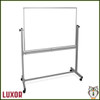 Luxor 48"W x 36"H Double-Sided Magnetic Whiteboard (MB4836WW) - Side Angle