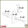 96"W x 40"H Wall-Mounted Magnetic Whiteboard (WB9640W) - Mounting Materials