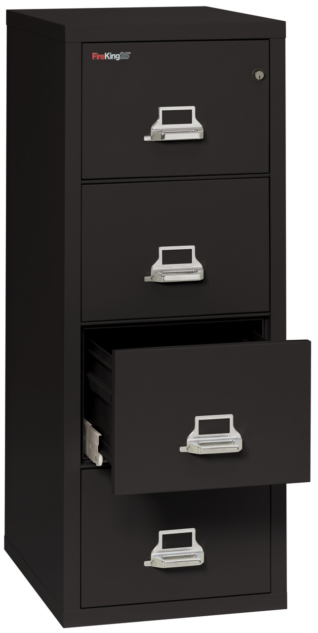 FireKing Four-Drawer Vertical File, 20-13/16w x 25d, UL 350 for Fire 25-4-2125