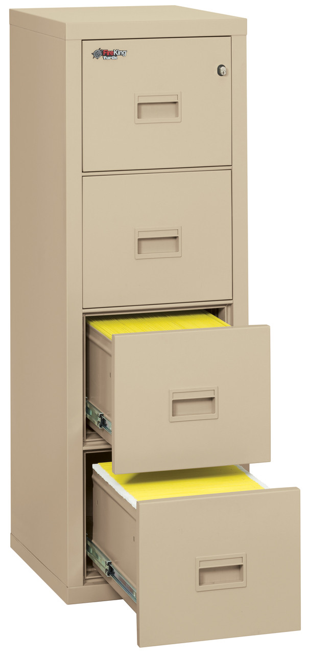 Fireking Turtle Four-Drawer File 17 3/4w x 22 1/8d UL Listed 350° for Fire Parchment 4R1822