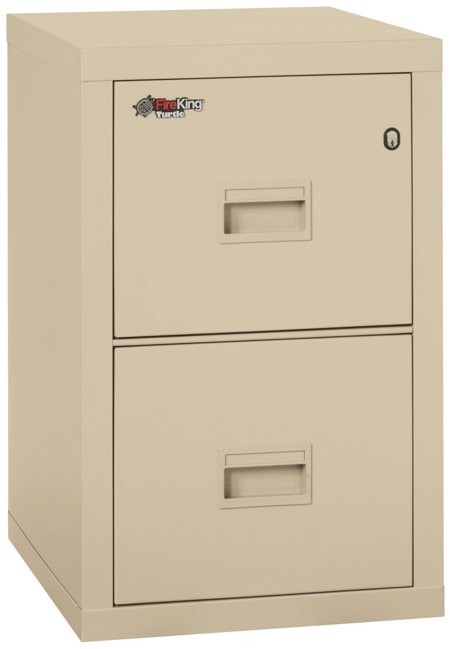 Fireking Turtle Two-Drawer File 17 3/4w x 22 1/8d UL Listed 350° for Fire Parchment 2R1822