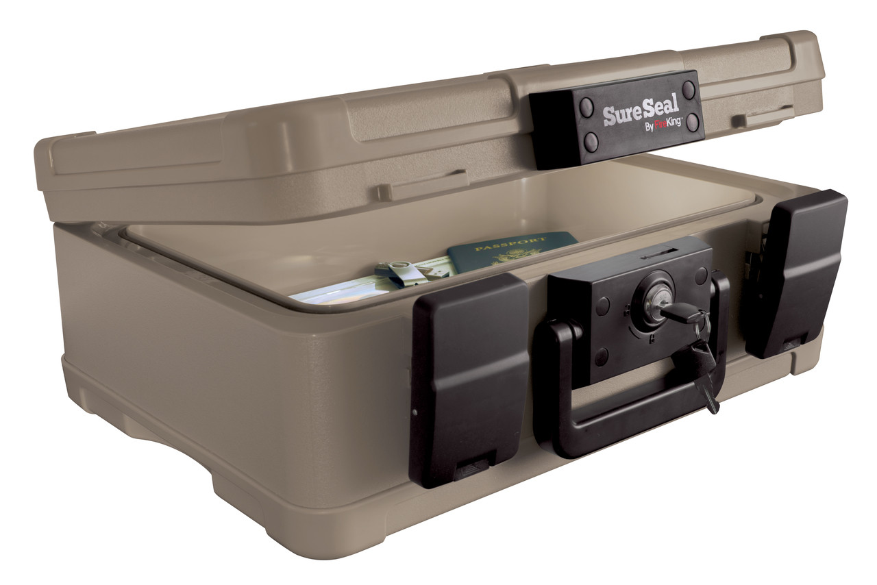 Fireking SS103 Fire and Waterproof Chest 15.9w x 12.4d x 6.5h Taupe