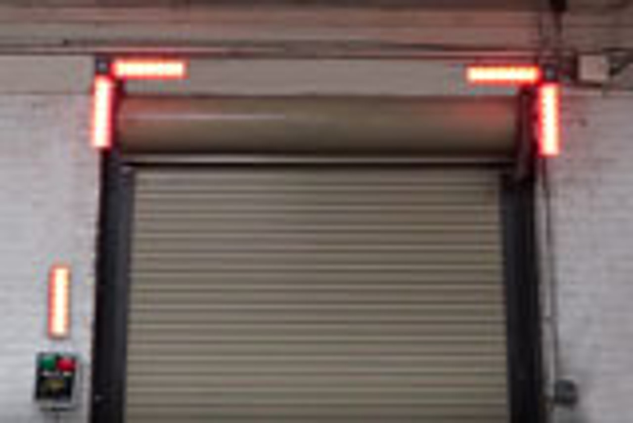 LED Corner Light Set mounted around a loading dock