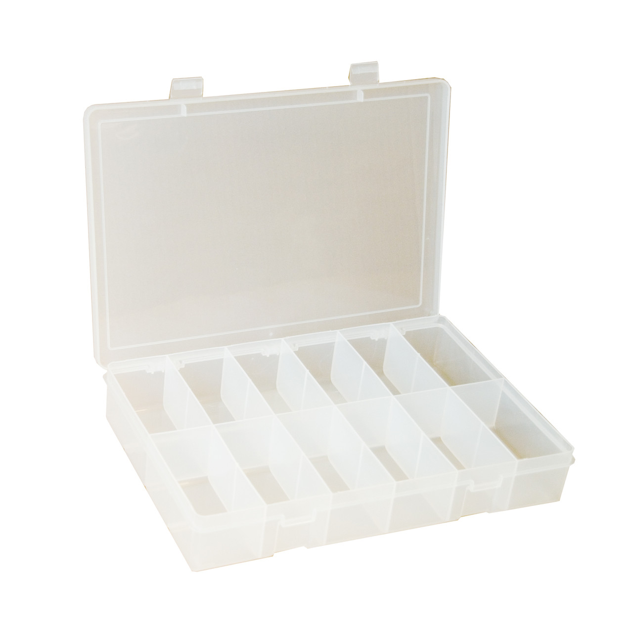 Durham Small plastic compartment box SP12-CLEAR