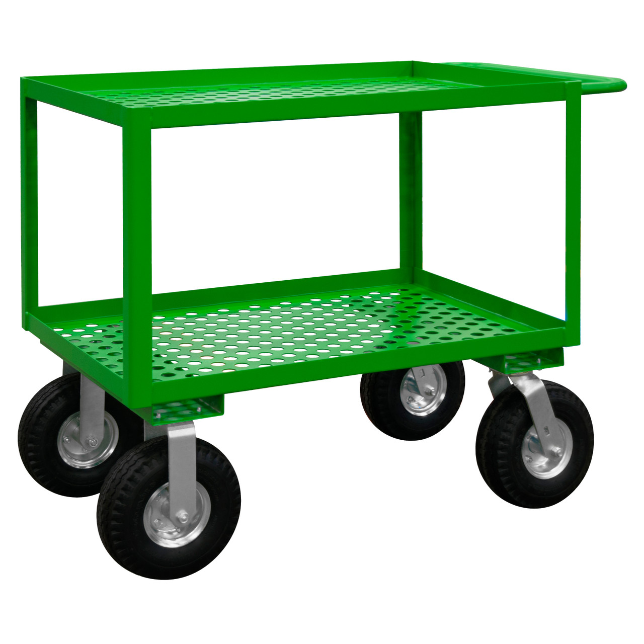 Garden Cart, 2 perforated shelves, 24-1/4 x 42-1/4 x 35-GC-2436-2-10PN-83T