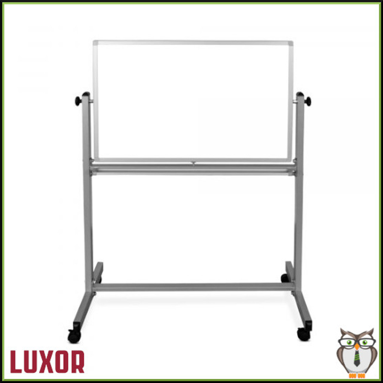 Luxor 36"W x 24"H Double-Sided Magnetic Whiteboard (MB3624WW) - Front